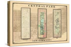 Central Park Development Composition1815-1885 - light, New York, United States, 2007-null-Stretched Canvas