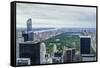 Central Park from Above, New York City-Fraser Hall-Framed Stretched Canvas