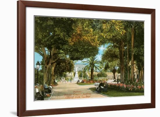 Central Park Gardens, Havana, Cuba-null-Framed Art Print