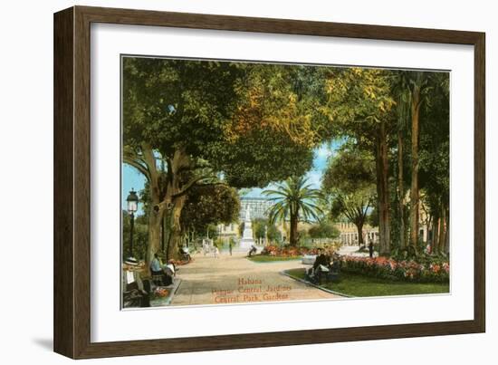 Central Park Gardens, Havana, Cuba-null-Framed Art Print