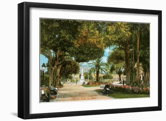 Central Park Gardens, Havana, Cuba-null-Framed Art Print