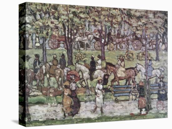 Central Park in 1903-Maurice Brazil Prendergast-Stretched Canvas