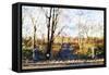 Central Park in Autumn - In the Style of Oil Painting-Philippe Hugonnard-Framed Stretched Canvas
