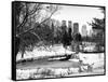 Central Park in the Snow-Philippe Hugonnard-Framed Stretched Canvas