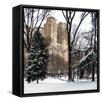 Central Park in the Snow-Philippe Hugonnard-Framed Stretched Canvas