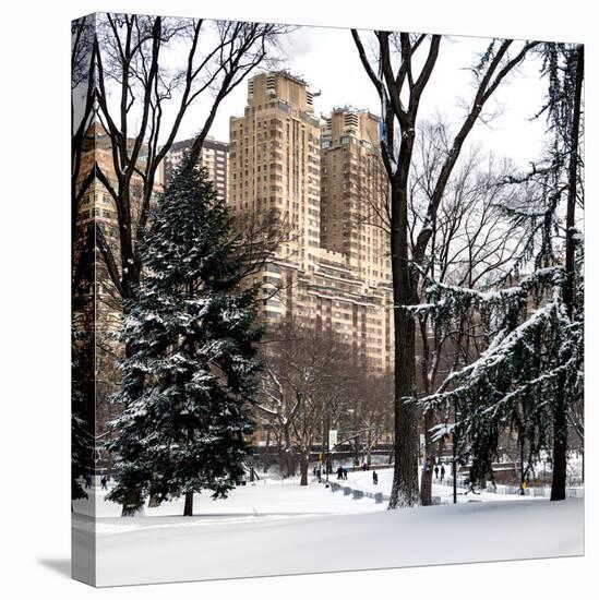 Central Park in the Snow-Philippe Hugonnard-Stretched Canvas