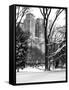 Central Park in the Snow-Philippe Hugonnard-Framed Stretched Canvas