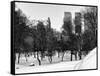 Central Park in the Snow-Philippe Hugonnard-Framed Stretched Canvas