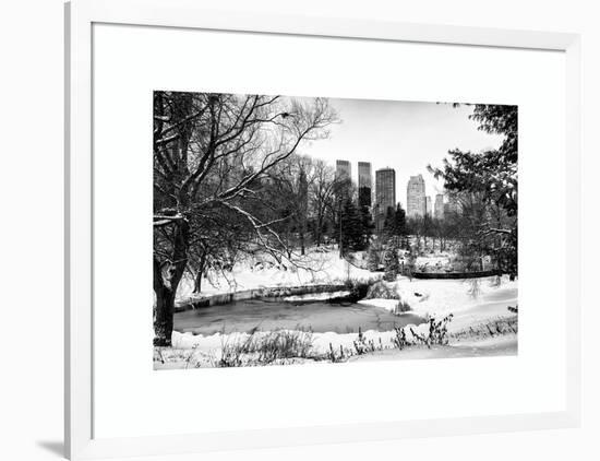 Central Park in the Snow-Philippe Hugonnard-Framed Art Print