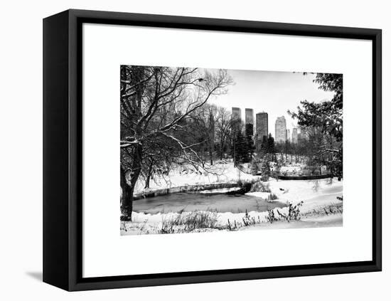 Central Park in the Snow-Philippe Hugonnard-Framed Stretched Canvas