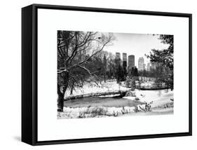 Central Park in the Snow-Philippe Hugonnard-Framed Stretched Canvas