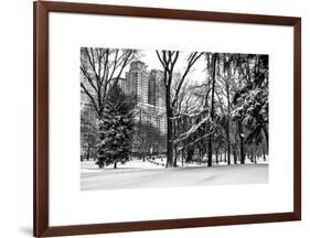 Central Park in the Snow-Philippe Hugonnard-Framed Art Print