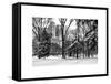 Central Park in the Snow-Philippe Hugonnard-Framed Stretched Canvas
