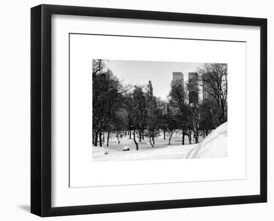 Central Park in the Snow-Philippe Hugonnard-Framed Art Print