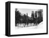 Central Park in the Snow-Philippe Hugonnard-Framed Stretched Canvas