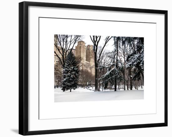 Central Park in the Snow-Philippe Hugonnard-Framed Art Print