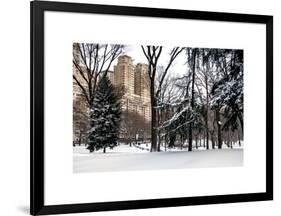 Central Park in the Snow-Philippe Hugonnard-Framed Art Print