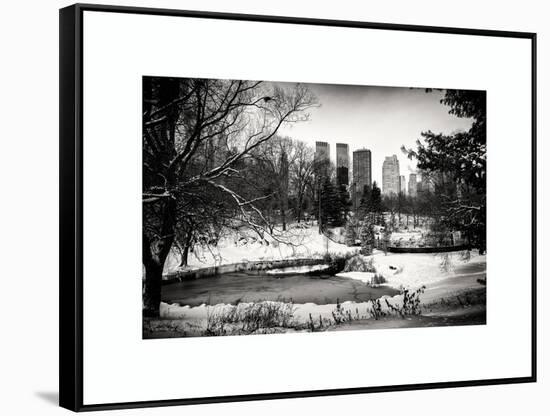 Central Park in the Snow-Philippe Hugonnard-Framed Stretched Canvas