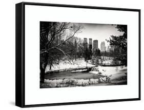 Central Park in the Snow-Philippe Hugonnard-Framed Stretched Canvas