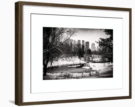 Central Park in the Snow-Philippe Hugonnard-Framed Art Print