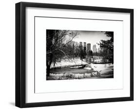 Central Park in the Snow-Philippe Hugonnard-Framed Art Print