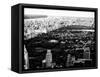 Central Park in the Summer and Sunset, Landscape, Manhattan, New York, Black and White Photography-Philippe Hugonnard-Framed Stretched Canvas