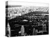 Central Park in the Summer and Sunset, Landscape, Manhattan, New York, Black and White Photography-Philippe Hugonnard-Stretched Canvas