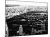 Central Park in the Summer and Sunset, Landscape, Manhattan, New York, Black and White Photography-Philippe Hugonnard-Mounted Photographic Print