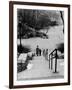 Central Park in Winter, c.1953-64-Nat Herz-Framed Photographic Print