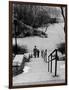 Central Park in Winter, c.1953-64-Nat Herz-Framed Photographic Print
