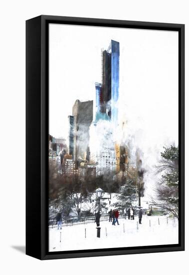 Central Park in Winter II-Philippe Hugonnard-Framed Stretched Canvas