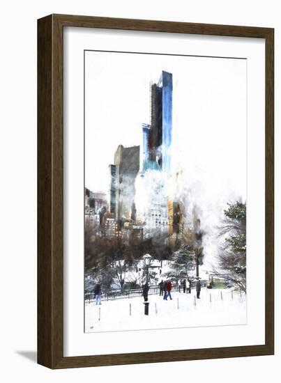 Central Park in Winter II-Philippe Hugonnard-Framed Giclee Print
