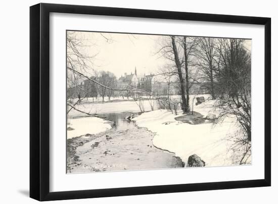 Central Park in Winter, New York City-null-Framed Art Print