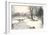 Central Park in Winter, New York City-null-Framed Art Print