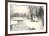 Central Park in Winter, New York City-null-Framed Premium Giclee Print