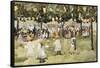 Central Park, New York City, July 4Th, C.1900-03-Maurice Brazil Prendergast-Framed Stretched Canvas