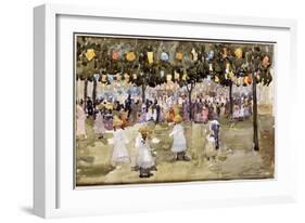 Central Park, New York City, July 4th-Maurice Brazil Prendergast-Framed Giclee Print