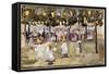 Central Park, New York City, July 4th-Maurice Brazil Prendergast-Framed Stretched Canvas