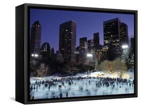 Central Park, New York City, Ny, USA-Walter Bibikow-Framed Stretched Canvas