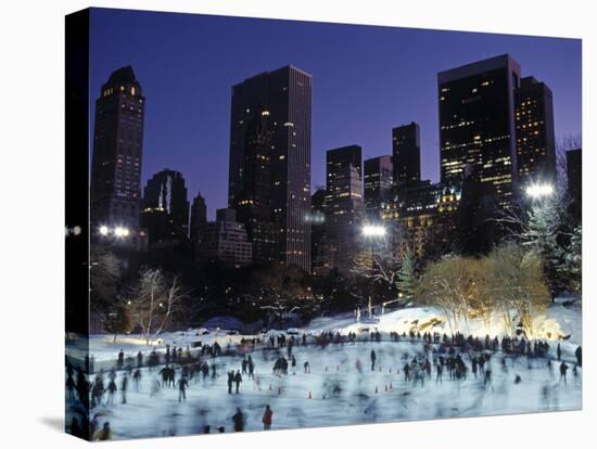 Central Park, New York City, Ny, USA-Walter Bibikow-Stretched Canvas