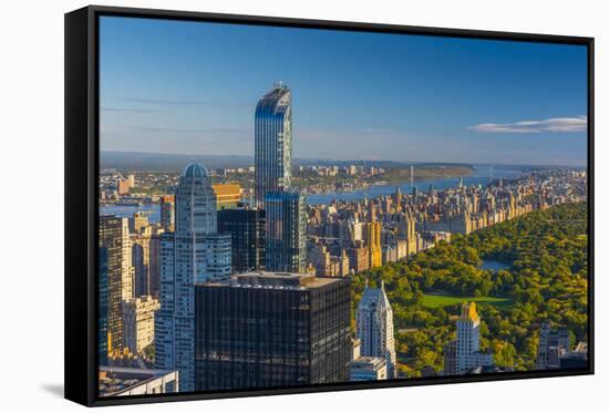 Central Park, One57 Building on Left, Midtown, Mahattan, New York-Alan Copson-Framed Stretched Canvas