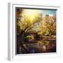 Central Park Pond and Bridge. New York, Usa.-Maglara-Framed Photographic Print