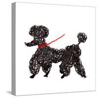 Central Park Poodle-Gina Ritter-Stretched Canvas