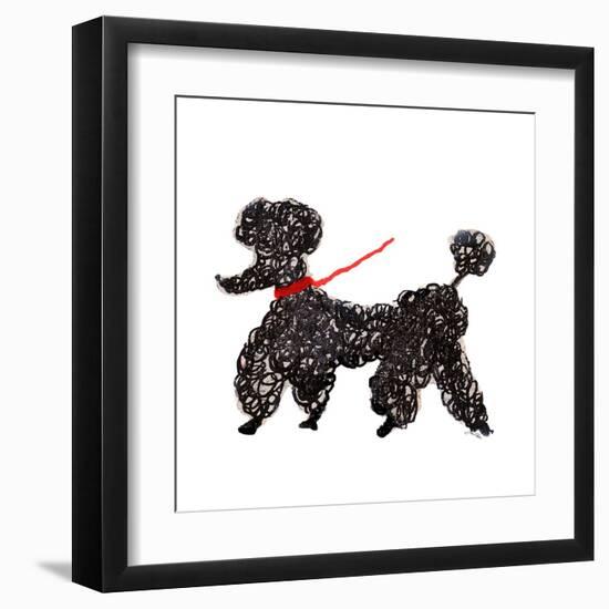 Central Park Poodle-Gina Ritter-Framed Art Print