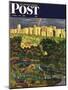 "Central Park Rainbow," Saturday Evening Post Cover, April 30, 1949-John Falter-Mounted Giclee Print