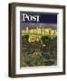 "Central Park Rainbow," Saturday Evening Post Cover, April 30, 1949-John Falter-Framed Giclee Print