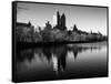 Central Park Reservoir-Philippe Hugonnard-Framed Stretched Canvas