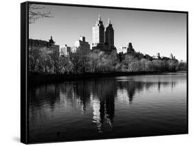 Central Park Reservoir-Philippe Hugonnard-Framed Stretched Canvas