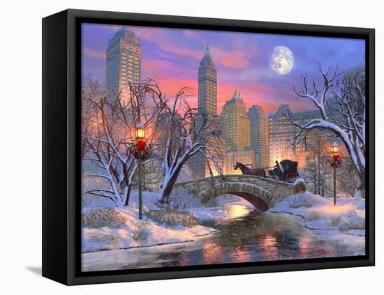 Central Park Ride-Dominic Davison-Framed Stretched Canvas