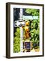 Central Park Sign - In the Style of Oil Painting-Philippe Hugonnard-Framed Giclee Print